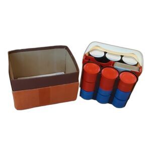 Handy Ante Plastic Poker Chips Rack 6 Removable Trays and 1 Set Playing Cards